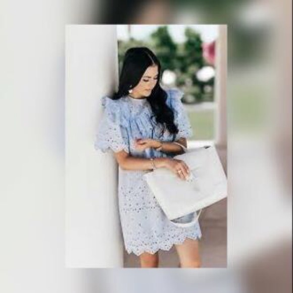 embroidered cotton dress h&m